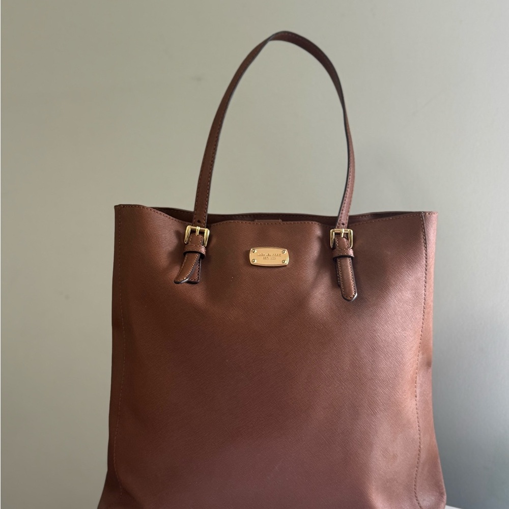 Michael Kors Brown Leather Tote Bag